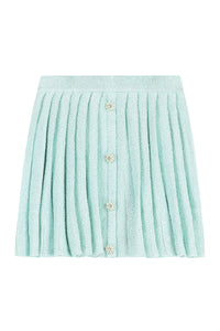 Pleated knit skirt